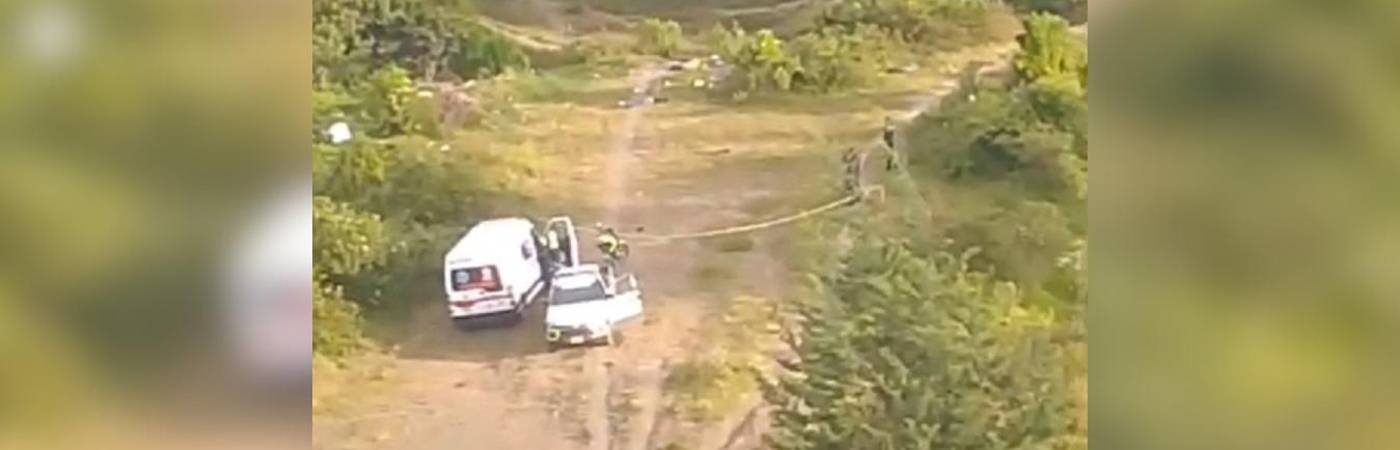 Enfrentamientos armados en zona boscosa de El Carmen de Viboral. /FOTO: CAPTURA DE VIDEO - DENUNCIAS ANTIOQUIA
