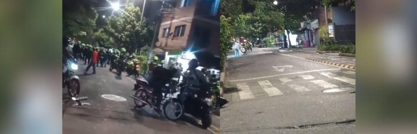 En este sector ocurrió la persecución que terminó en balacera. /FOTOS: DENUNCIAS ANTIOQUIA