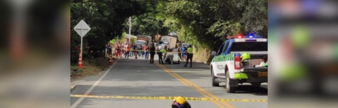 Accidente Bolombolo - Santa Fe de Antioquia./FOTO: DENUNCIAS ANTIOQUIA