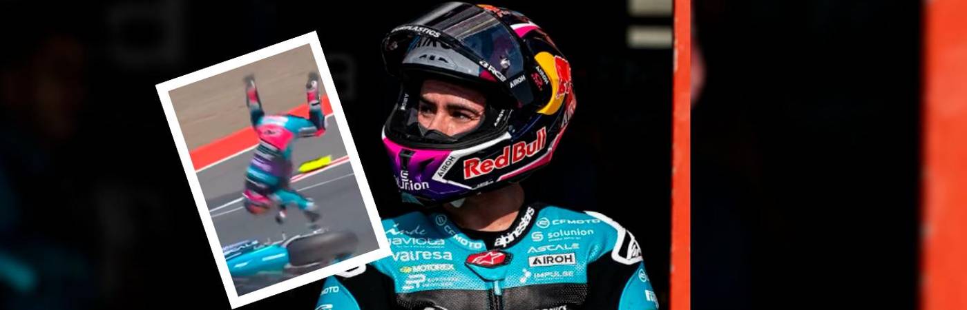 David Alonso, piloto de motociclismo colombo-español que participa en el Campeonato del Mundo de Motociclismo en la categoría de Moto2 con el CFMoto Aspar Team. /FOTO: INSTAGRAM @d.alonso80 - TOMADA DE VIDEO