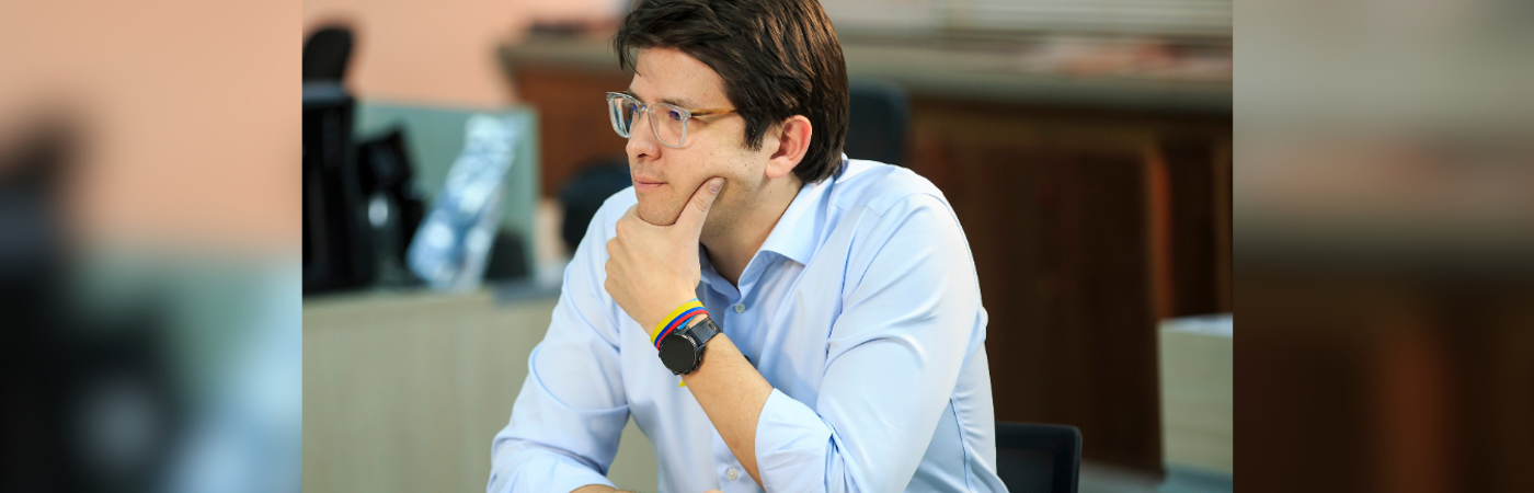 Precandidato presidencial Miguel Uribe Turbay. /FOTO: CAMILO SUÁREZ