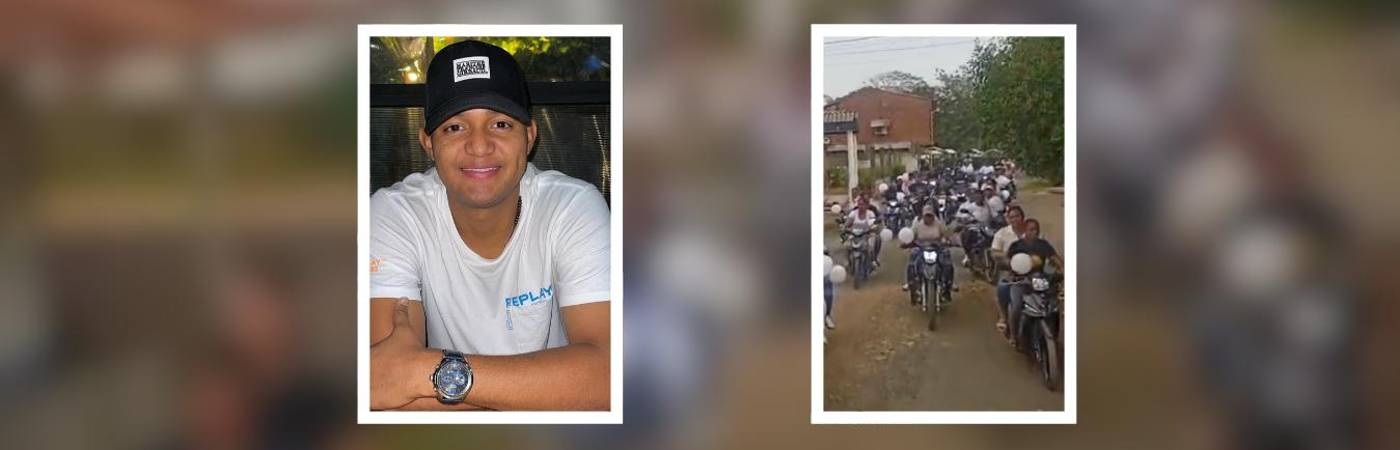 Jonathan Andrés Mármol Barba fue reportado como desaparecido y días depués, encontrado sin vida en el nororiente de Medellín. FOTOS: CORTESÍA Y CAPTURA DE VIDEO EL REPORTERO