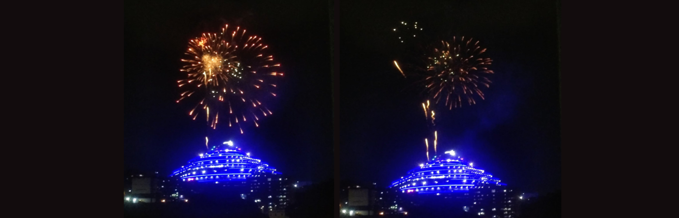Venezuela le dio la bienvenida a la Navidad desde El Helicoide, lanzando fuegos artificiales en el Centro de Procesados y Penados Área Metropolitana de Caracas. / FOTO: CAPTURA DE VIDEO
