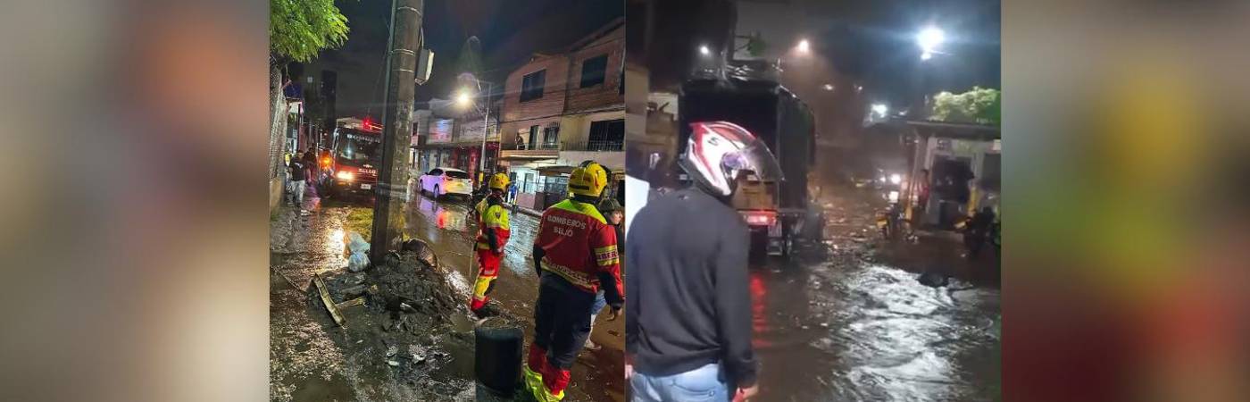 La situación fue atendida por el Cuerpo de Bomberos del municipio. FOTO: ALCALDÍA DE BELLO, CORTESÍA DENUNCIAS ANTIOQUIA