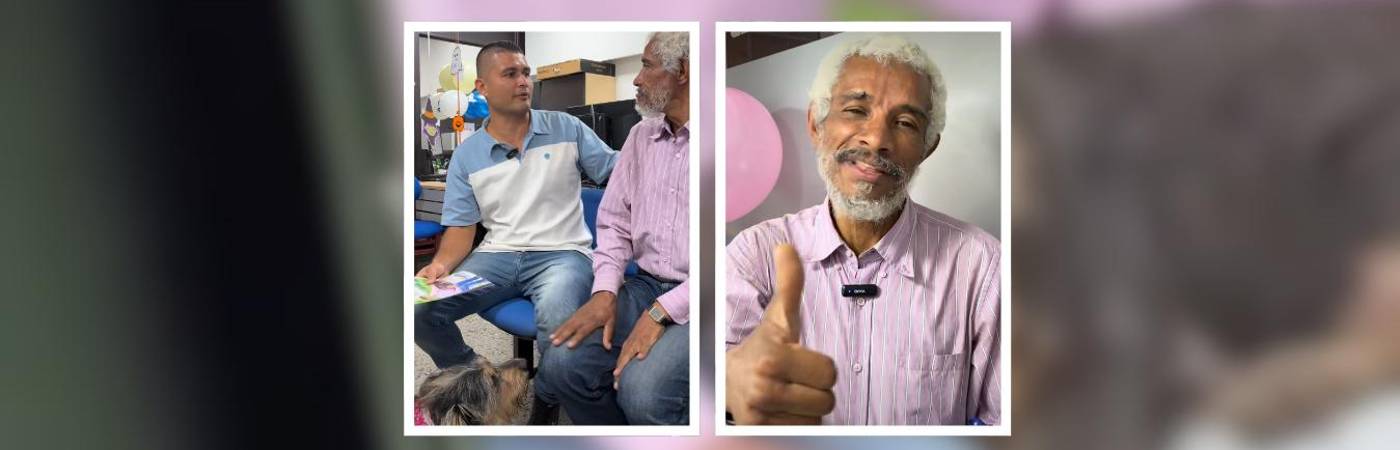Así se disculpaba el conductor del vehículo con don José Luis por no dejarlo subir al bus con Luna, su mascota. FOTOS: TOMADAS DE IG TRANSORIENTE