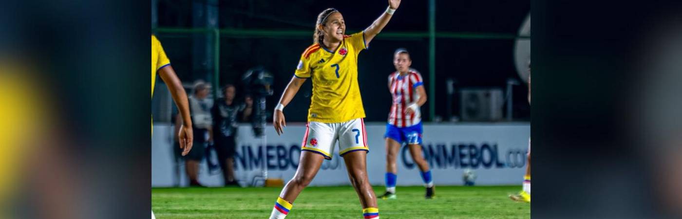 Isabella Díaz, autora del gol del empate de la Selección Colombia Femenina Sub-20. FOTO: CORTESÍA SELECCIÓN COLOMBIA