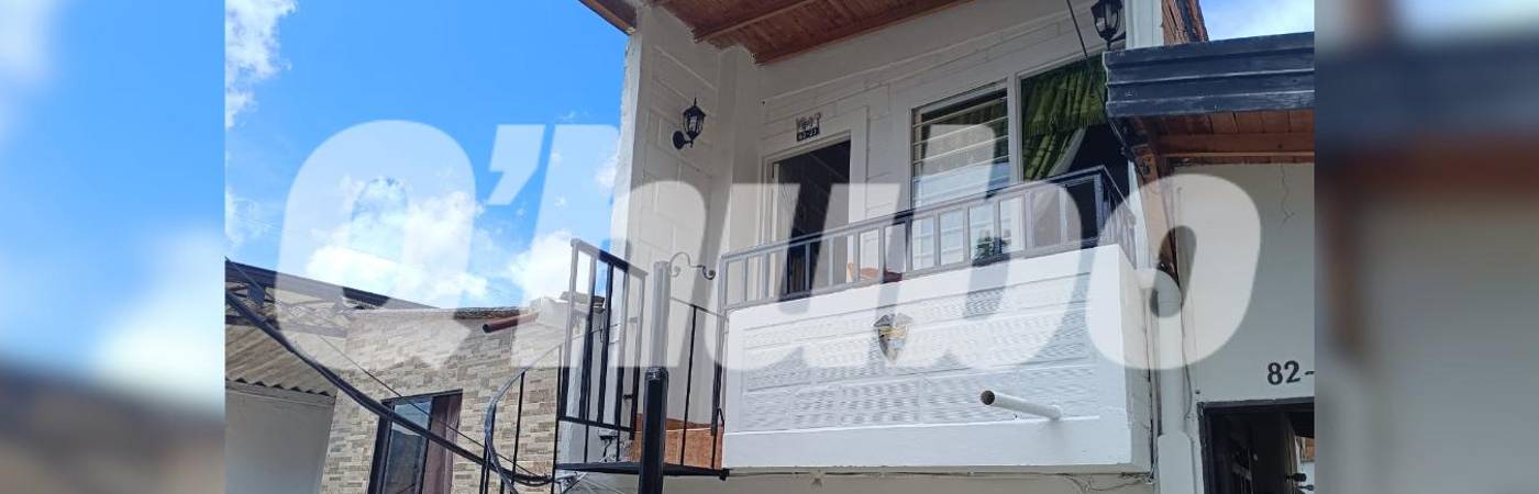 En esta casa del barrio Doce de Octubre fue donde encontraron sin vida a Antonio José Zapata Miranda, de 72 años. FOTO: Q’HUBO MEDELLÍN