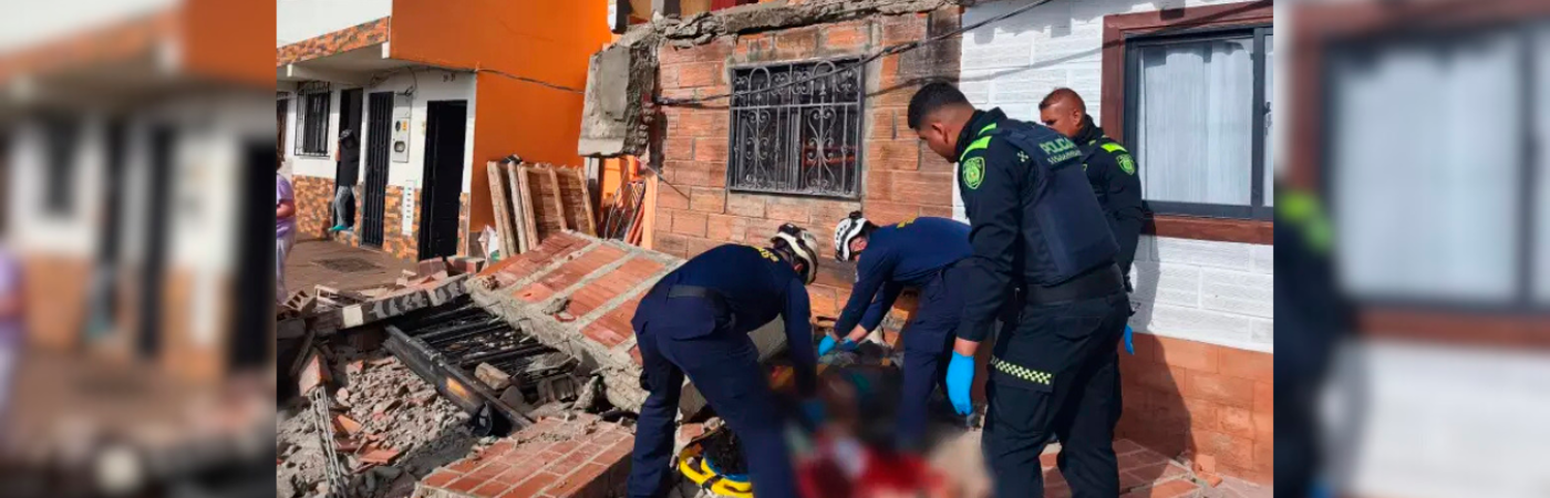 El hombre herido estaba haciendo labores en la casa. /FOTO: CORTESÍA