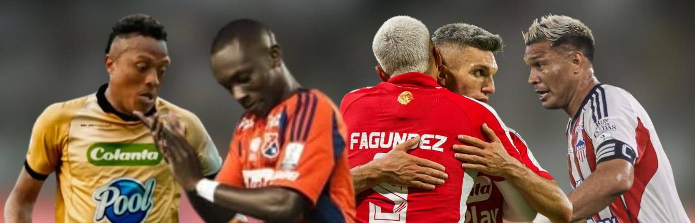 Imágenes que dejaron la segunda fecha de la liga colombiana. FOTO: DIM, ÁGUILAS, SANTA FE Y DAVID DAZA