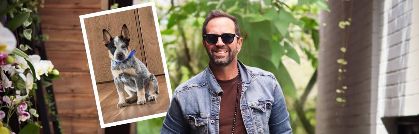 El cantante compartió fotos del pastor australiano que lo acompaña últimamente. FOTOS: INSTAGRAM @LUCASARNAU