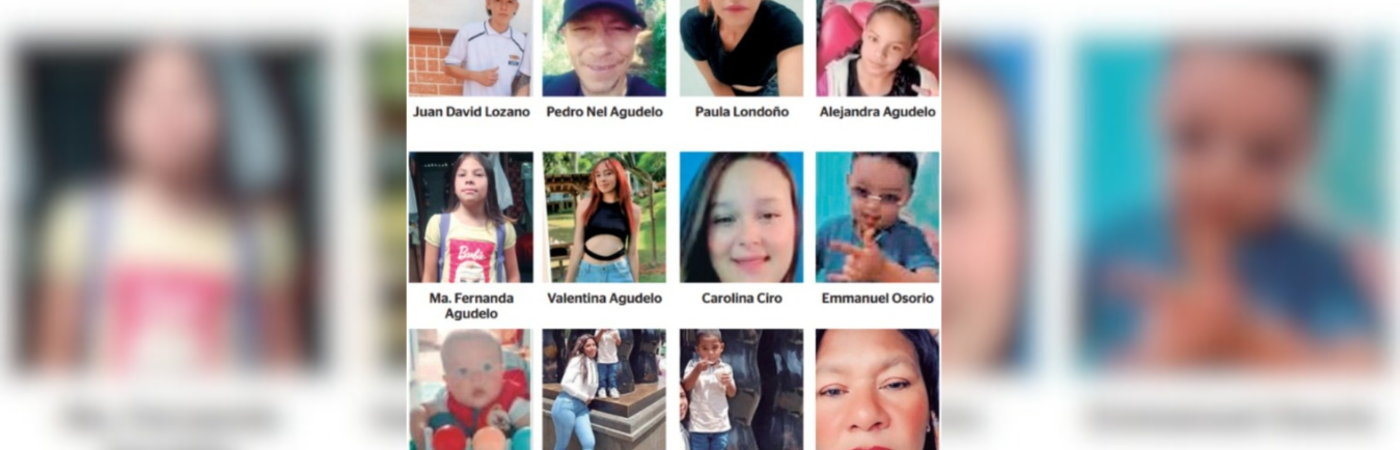 Algunos de los rostros de los fallecidos./FOTOS: CORTESÍA Y REDES SOCIALES