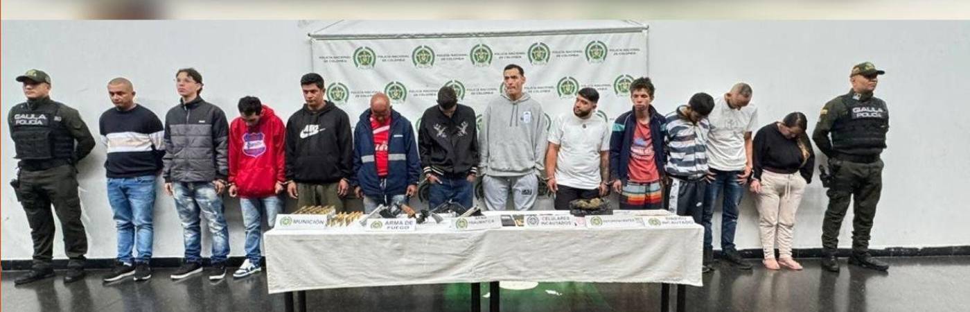 Todos los capturados fueron imputados por la Fiscalía por varios delitos. / FOTO: CORTESÍA