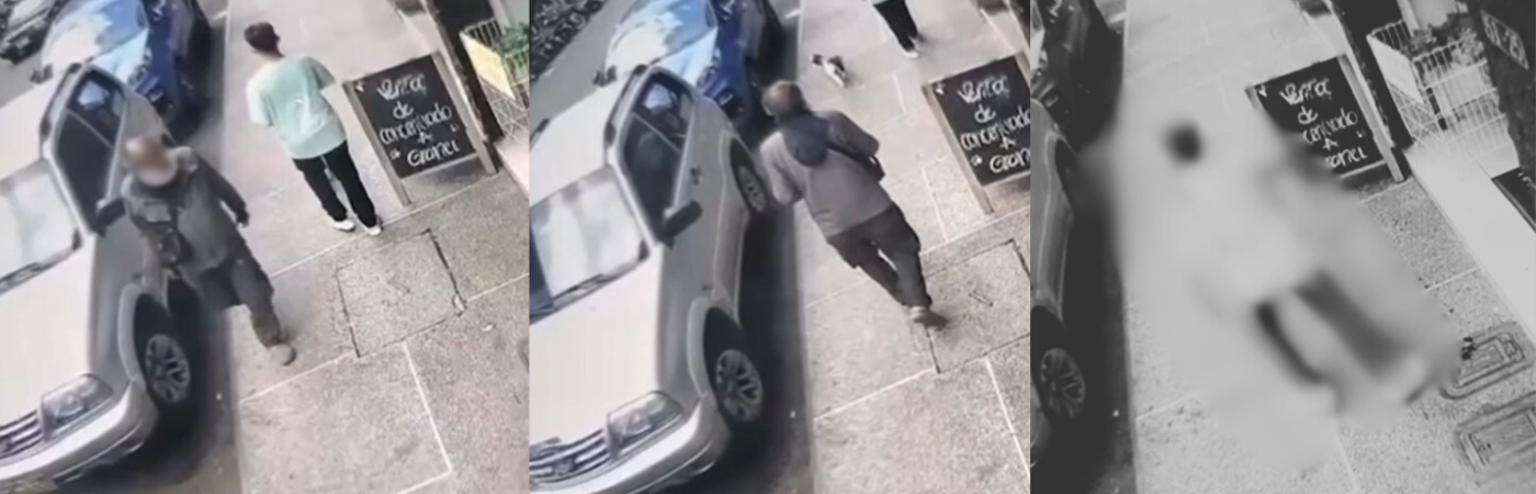 Joven murió al ser apuñalado en plena zona pública de Itagüí. /:CAPTURAS DE VIDEO