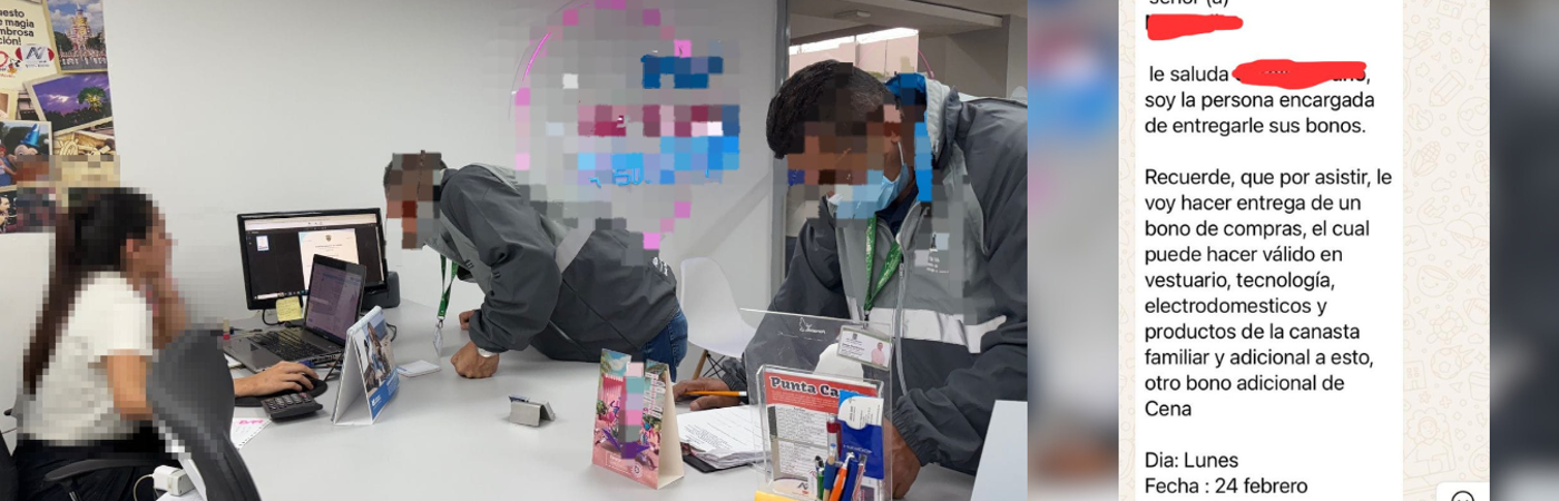 Las supuestas promociones son muchas, con el fin de envolver a las víctimas./FOTOS: ALCALDÍA Y CORTESÍA