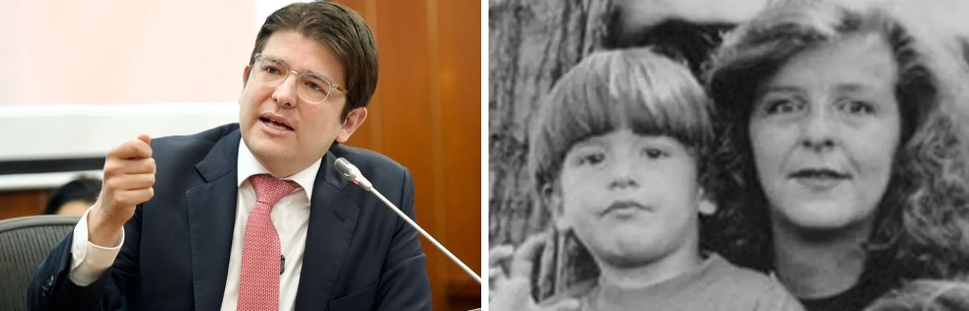 Miguel Uribe y su madre, Diana Turbay, asesinada cuando él tenía 4 años. / FOTOS: TOMADAS DE LA WEB