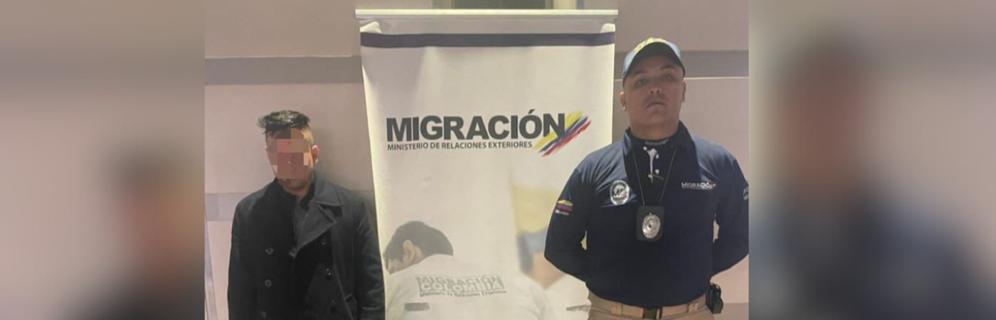 El ciudadano extranjero quedó a disposición de la Fiscalía. / FOTO: CORTESÍA