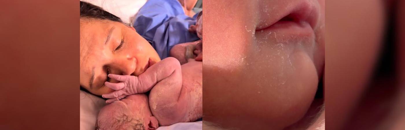 Lina Tejeiro reveló que los cuidados de su madre fueron vitales en medio del parto. FOTOS: CAPTURA DE VIDEO INSTAGRAM @linatejeiro