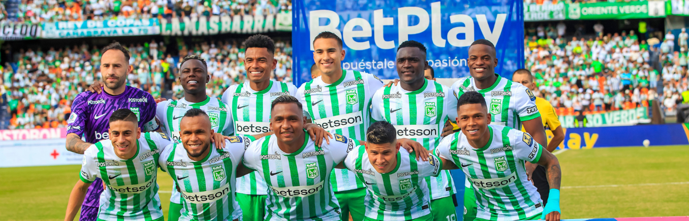 Plantilla inicial Atlético Nacional./FOTO: CAMILO SUÁREZ