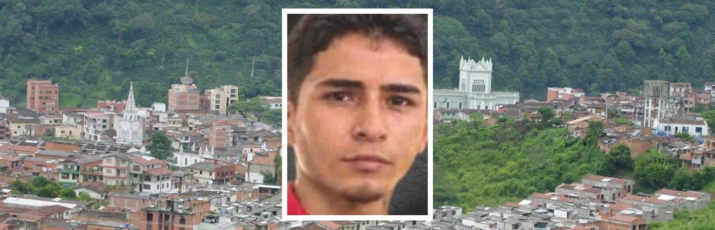 Mateo Parra Álvarez, víctima de homicidio en el corregimiento Santa Rita de Andes (Suroeste antioqueño). FOTOS: JUAN ANTONIO SÁNCHEZ (FONDO) Y TOMADA DE CORPADES (VÍCTIMA)