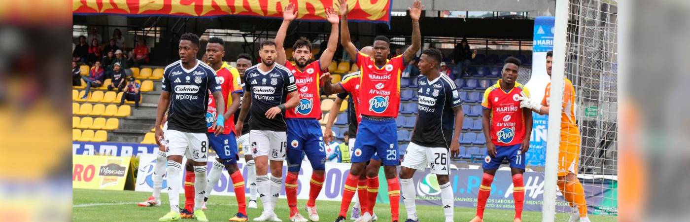 En su primer juego con el Rojo, el arco de Salvador Ichazo fue vulnerado por Andrey Estupiñán del Pasto. FOTO: COLPRENSA.