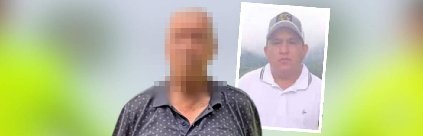 A alias El Abuelo lo vinculan con el asesinato de Ramón Emiro Mieles Álvarez (foto detalle), hallado muerto dentro del baúl de un vehículo particular. FOTOS: POLICÍA METROPOLITANA Y CORTESÍA