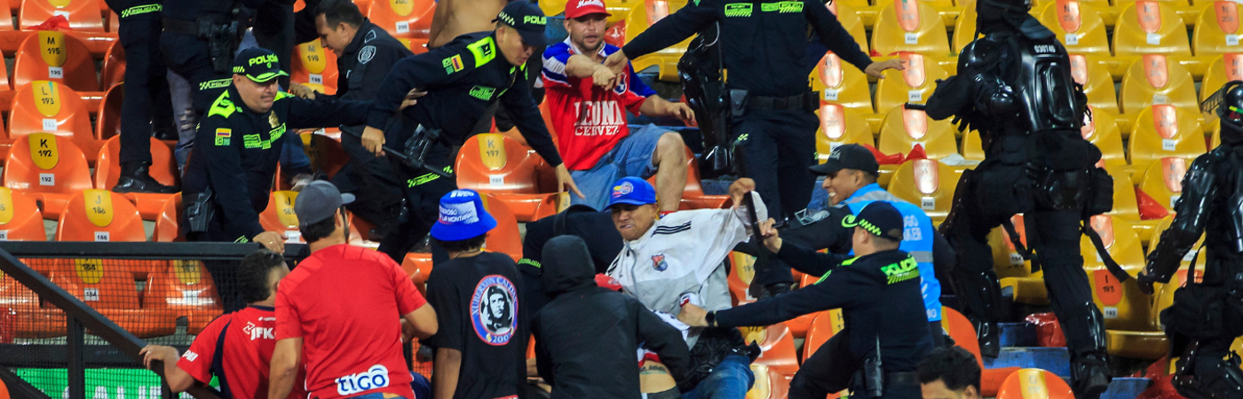 Desmanes final Liga Betplay 2025-I./FOTO: CAMILO SUÁREZ