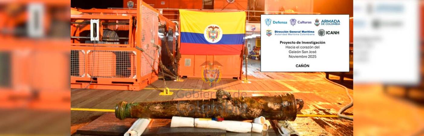 Estas fueron algunas de las imágenes con las piezas encontradas que compartió el Gobierno nacional. FOTO: X @ArmadaColombia