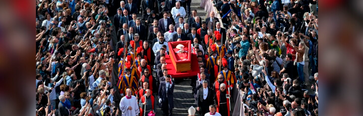 Así fue el traslado del cuerpo del papa Francisco. /FOTO: VATICANO.