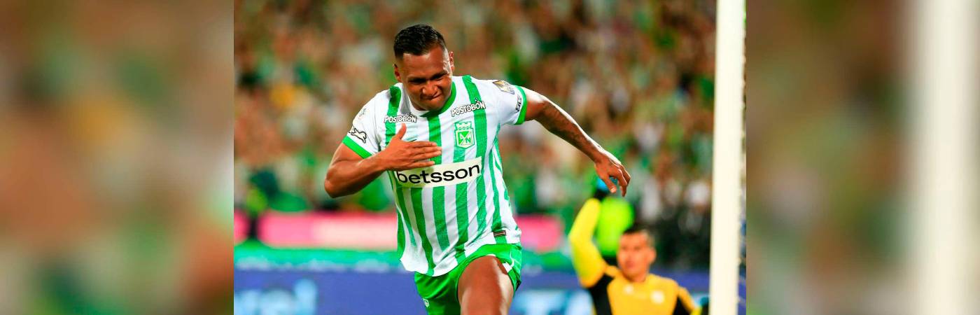 Alfredo Morelos celebrando su gol. /FOTO: ANDRÉS CAMILO SUÁREZ