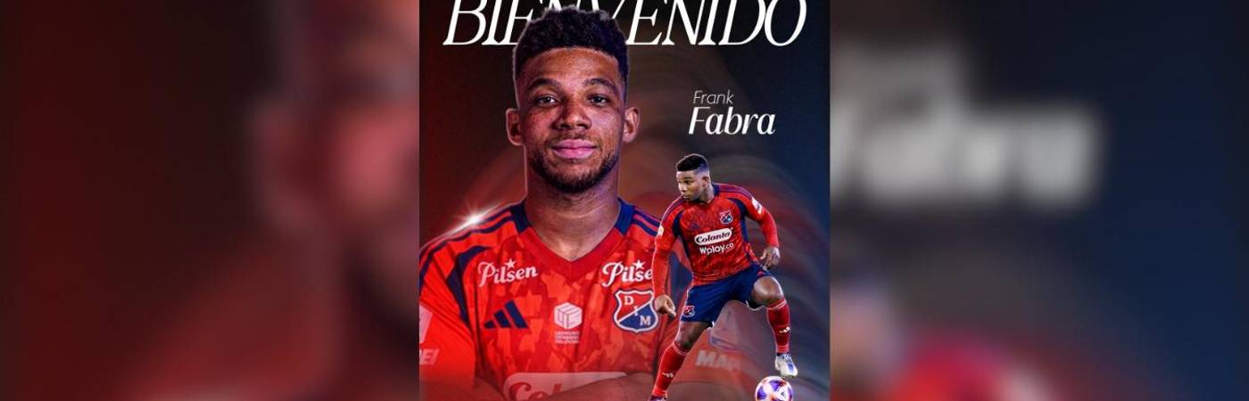 Presentación oficial de Frank Fabra por el Deportivo Independiente Medellín. FOTO: CORTESÍA DIM OFICIAL