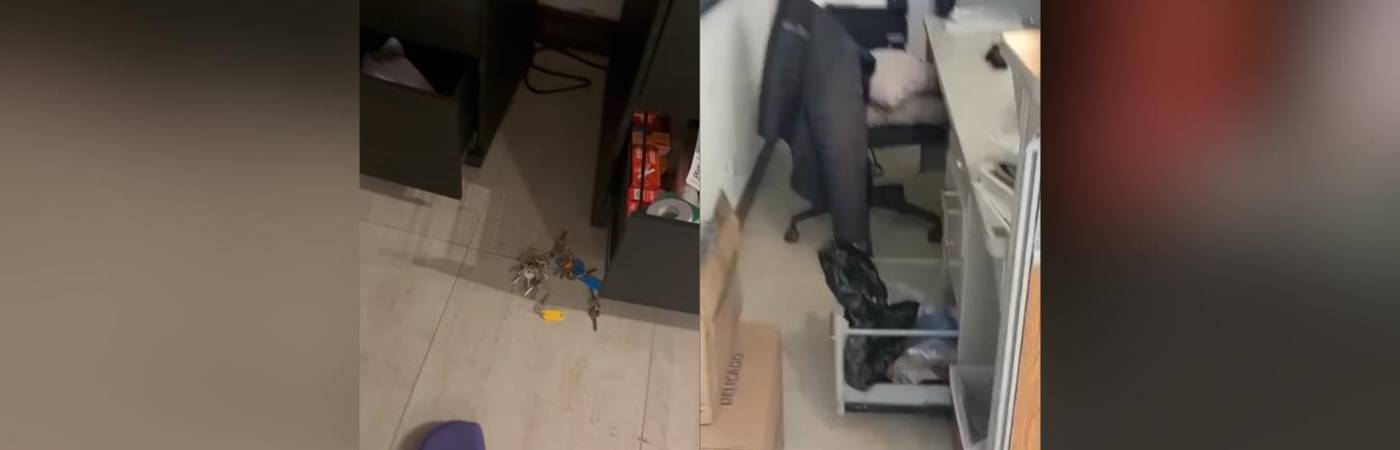 Robo a sede administrativa de Águilas Doradas. FOTO: @AGUILASDORADASR