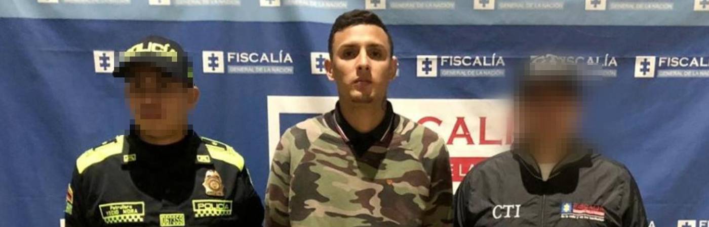 Él es Yeferson Eduardo Rodríguez Fernández, alias Duende. FOTO: CORTESÍA FISCALÍA