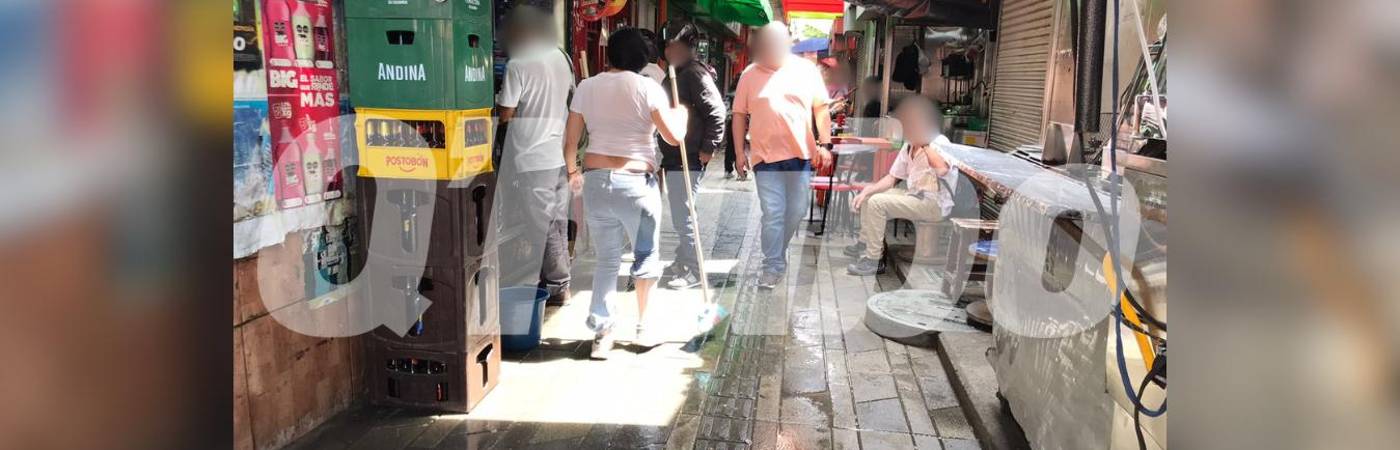 La mujer cayó en esta zona tras ser atacada por dos hombres. FOTO: LAURA ROSA JIMÉNEZ VALENCIA