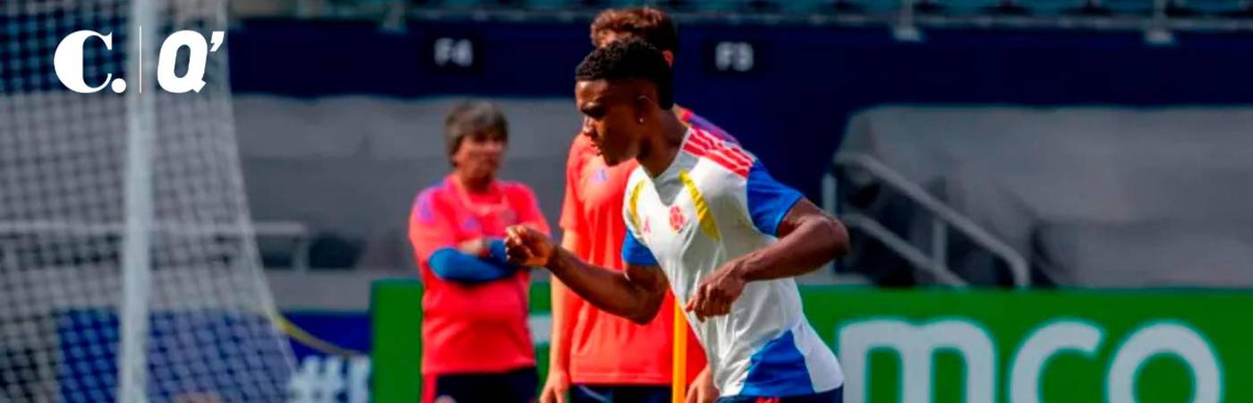 Jhon Córdoba, delantero centro chocoano al servicio de la Tricolor. FOTO: JUAN ANTONIO SÁNCHEZ - ENVIADO ESPECIAL