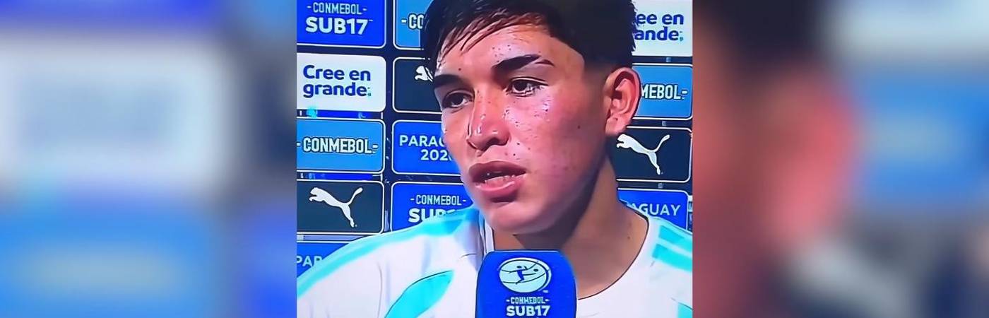 Julio Coria, futbolista de la Selección Argentina Sub-17. FOTO: TOMADA DE FACEBOOK PRIMERTIEMPO.CO