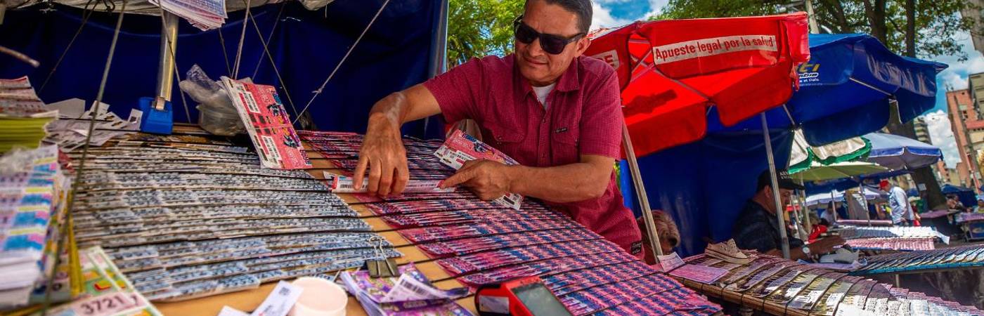 Referencia venta de billetes de lotería. FOTO: CAMILO SUÁREZ
