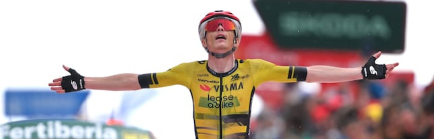 Jonas Vingegaard ganó la etapa 9 de la Vuelta a España. /FOTO: X @AS_CICLISMO