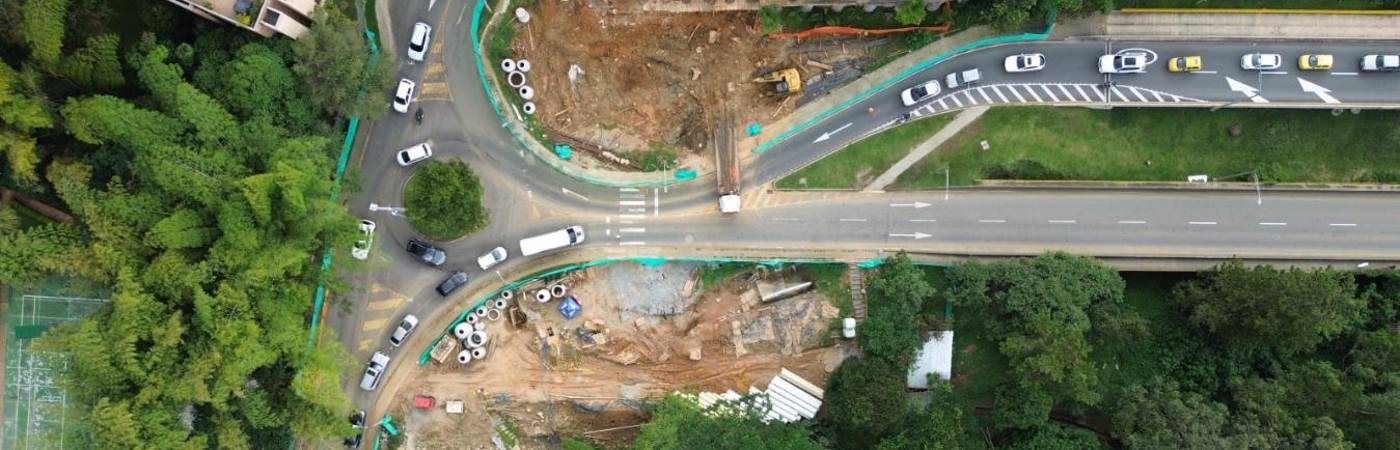 Programan cierre en la carrera 35, en El Poblado. FOTO: ALCALDÍA DE MEDELLÍN 