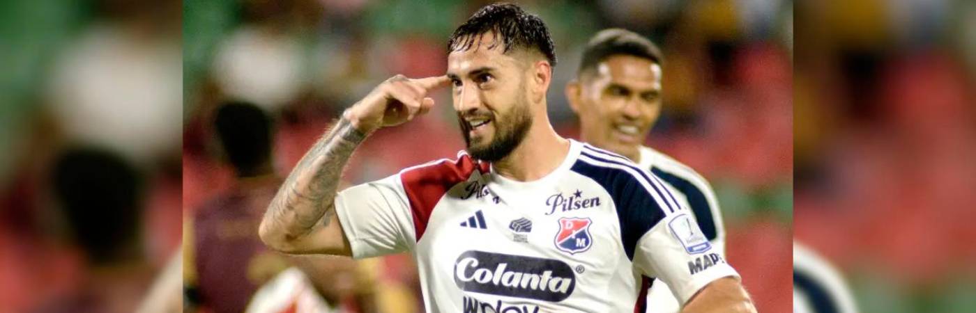 Francisco Fydriszewski se demoró 21 partidos para marcar su primer gol con Independiente Medellín. /FOTO: COLPRENSA