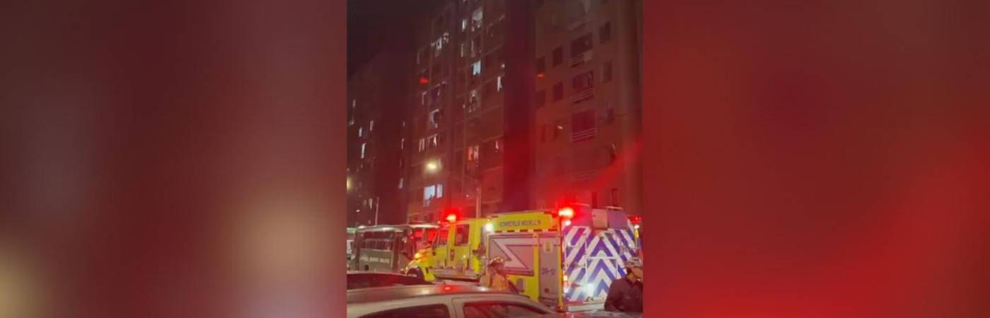 Incendio en Robledo. FOTO: DENUNCIAS ANTIOQUIA