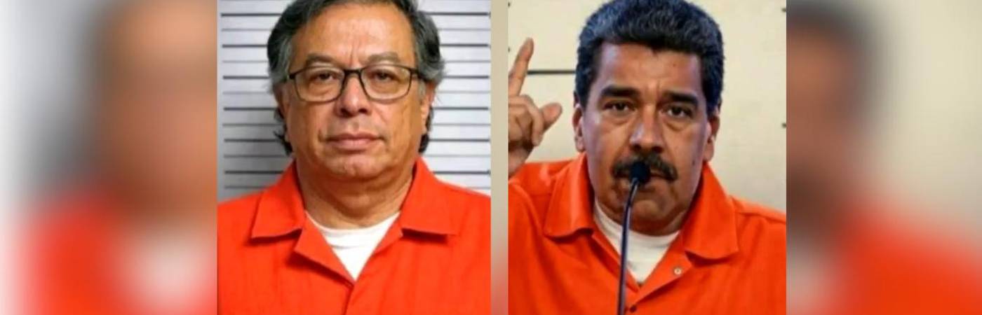 Estas fueron las fotos hechas con Inteligencia Artificial (IA) de Gustavo Petro (izquierda) y Nicolás Maduro (derecha). / FOTO: TOMADO DE NOTICIAS CARACOL