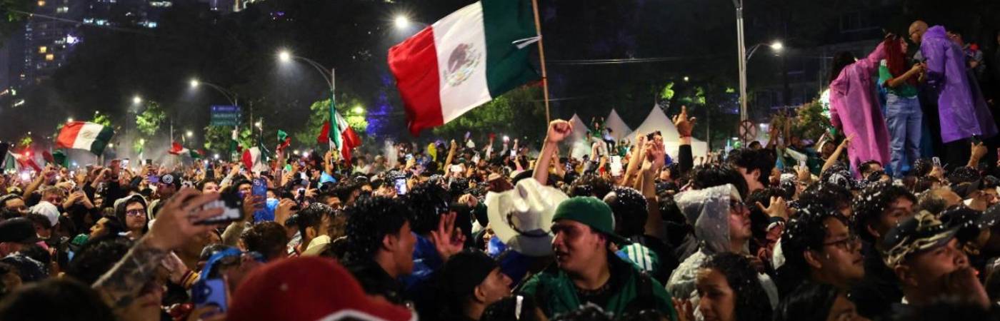 Aglomeraciones en Ciudad de México. FOTO: TOMADA DE DIARIO EL SALVADOR