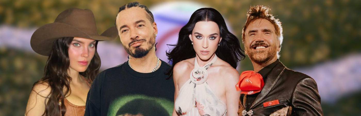 De izquierda a derecha: Belinda, J Balvin, Katy Perry y Alejandro Fernández, algunos de los artistas confirmados para los eventos inaugurales. FOTOS: INSTAGRAM @BELINDAPOP @JBALVIN @KATYPERRY @ALEXOFICIAL
