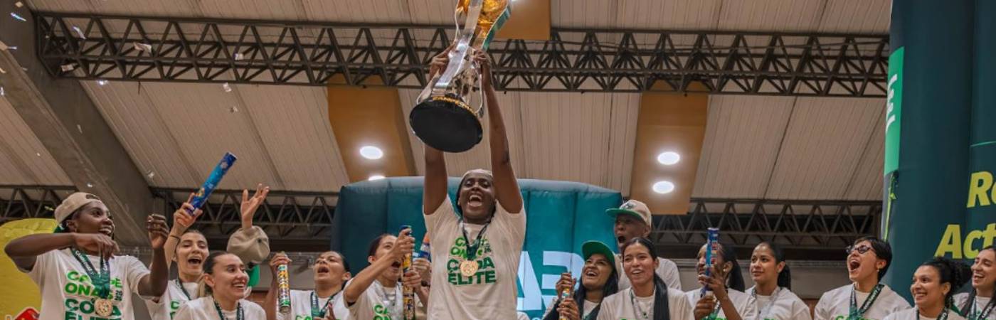 TdeA campeón de la Copa Élite de Baloncesto Femenino en Medellín. FOTO: CORTESÍA TDA