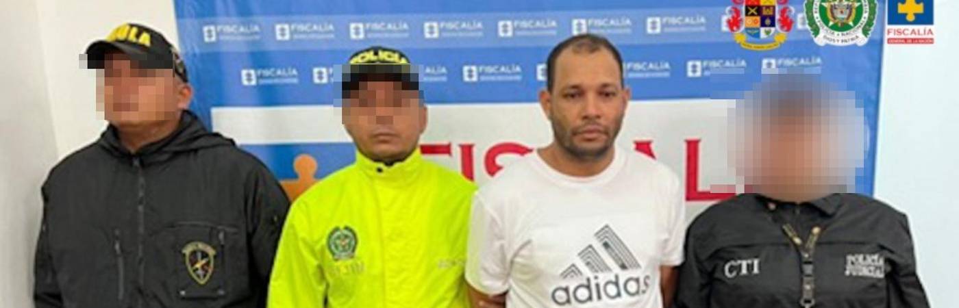 Deiber Javier Guzmán Trujillo, de 37 años, fue capturado en Montería. FOTO: FISCALÍA