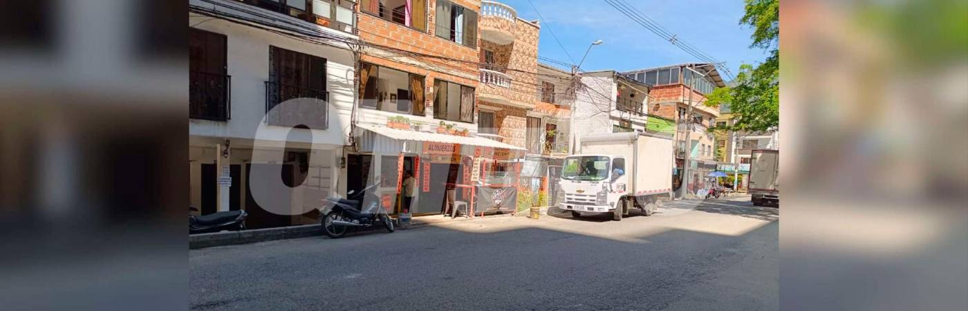 En esta cuadra del barrio El Trapiche ocurrió el crimen. /FOTO: SUSANA COGUA PÉREZ