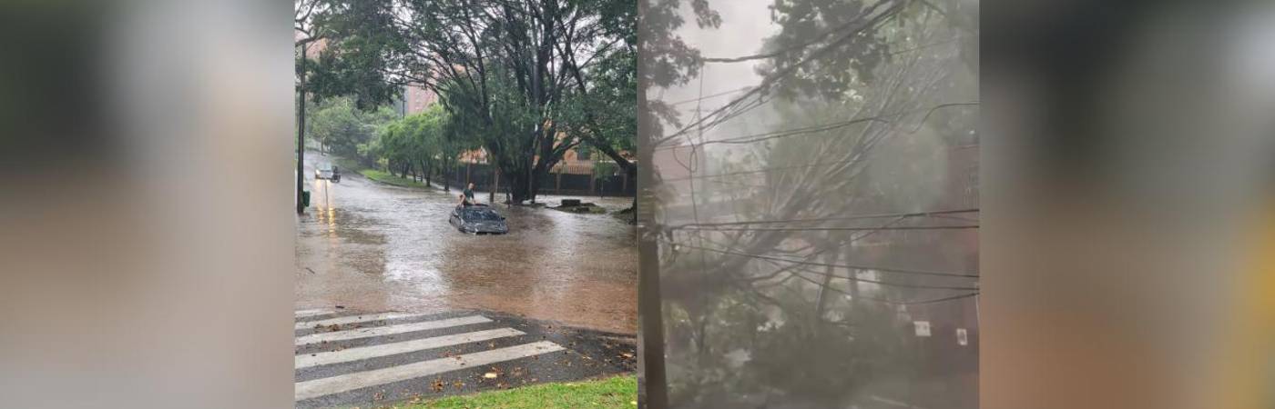Estragos generados por las fuertes lluvias que cayeron en Medellín y en el Valle de Aburrá. FOTOS: CORTESÍA