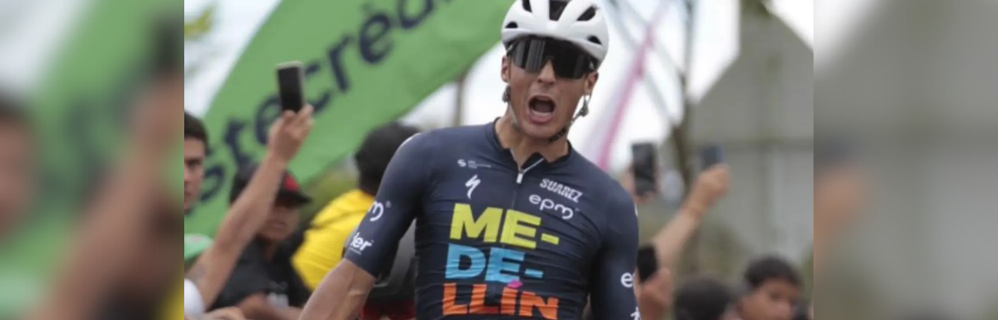 Wilmar Paredes, ciclista ganador de la etapa 3 del Clásico RCN. / FOTO: ANTENA 2