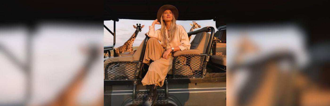 Daniela Álvarez se encontraba de paseo en el continente africano. / FOTO: IG @danielaalvareztv