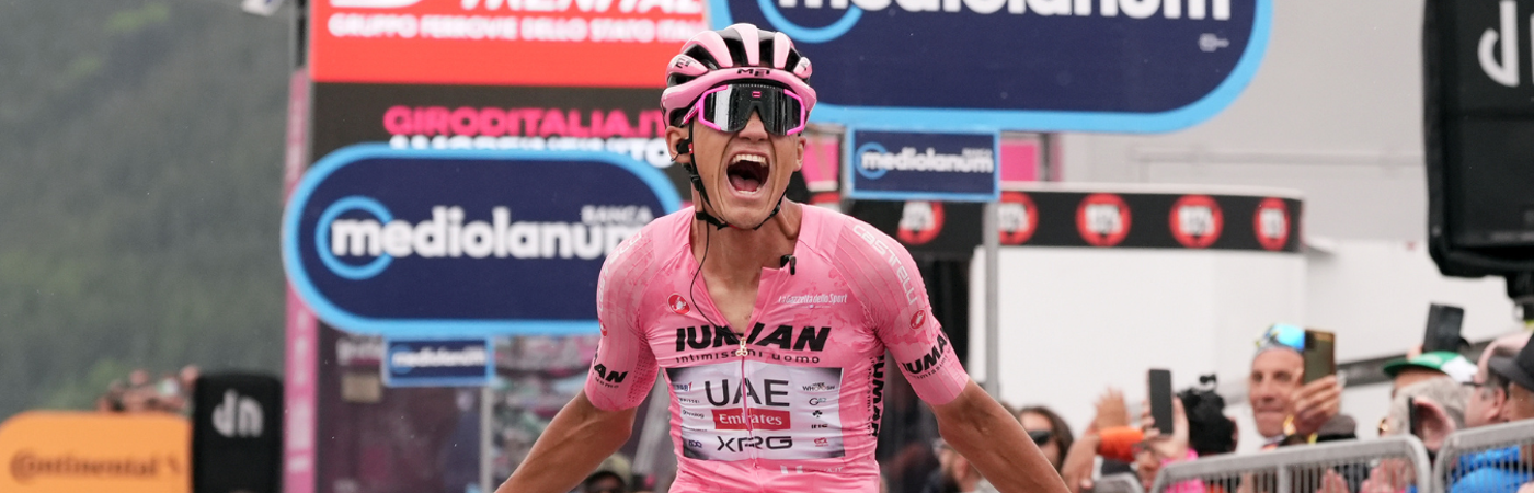 Isaac del Toro, ciclista mexicano del UAE Team Emirates / FOTO: GIRO DE ITALIA